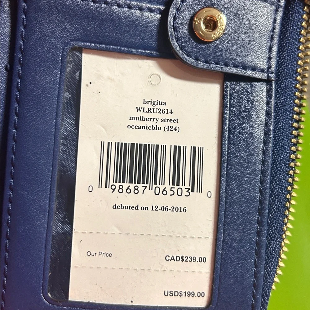 Kate Spade Birgitta‎ MulberryStreet in Oceanicblu Leather Wristlet